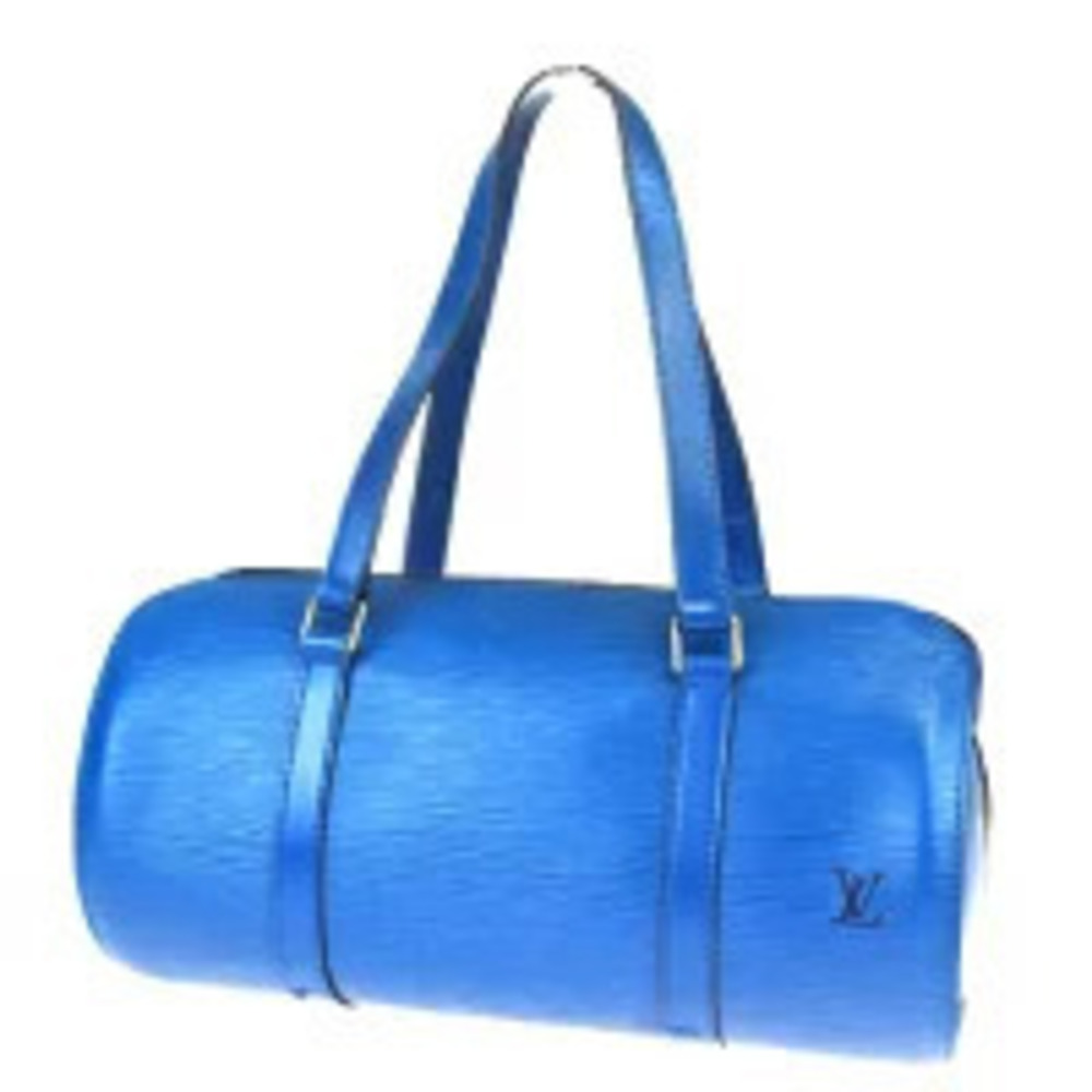 Louis Vuitton Soufflot Shoulder Bag Cylindrical Epi Leather Toledo Blue